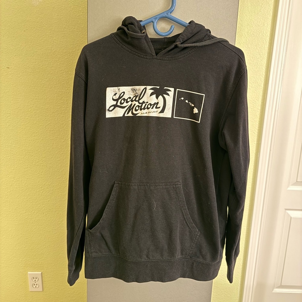 Loco Motion Hawaii Classic Hoodie Black‎ Women’s Size Medium